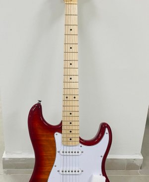Lea Strat Hss Manyetik Elektro Gitar Alev Kırmızısı