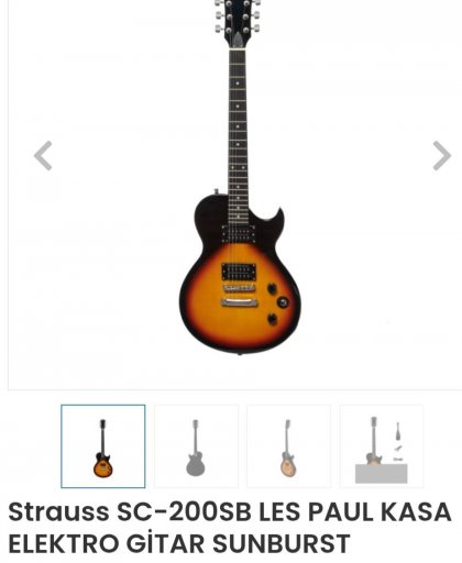 Strauss SC-200SB LES PAUL KASA ELEKTRO GİTAR SUNBURST
